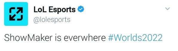 秀神无处不在!LOL官推:到处都有ShowMaker