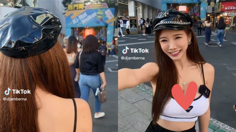 低胸辣妹現身西門町！狂搖6秒36萬人暴動　本尊是她「高學歷背景」超狂