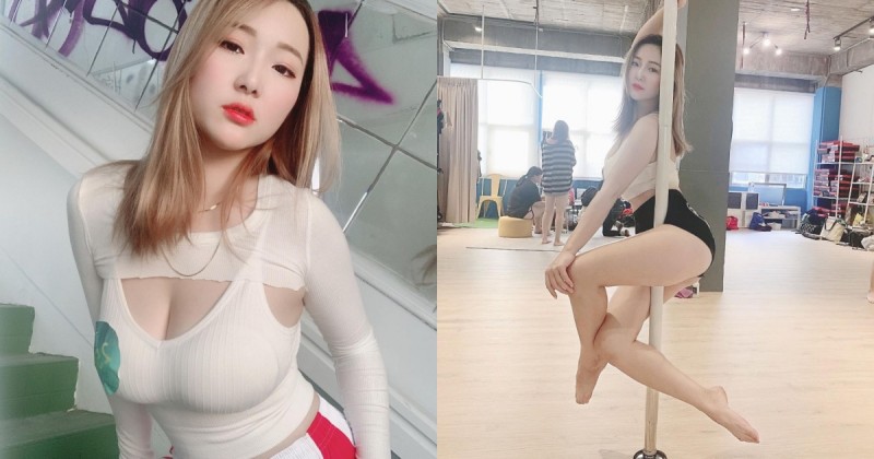 「E奶甜心」施菲亞Feiya爆乳辣跳鋼管舞，「雪白嫩腿」直直勾進你心底！