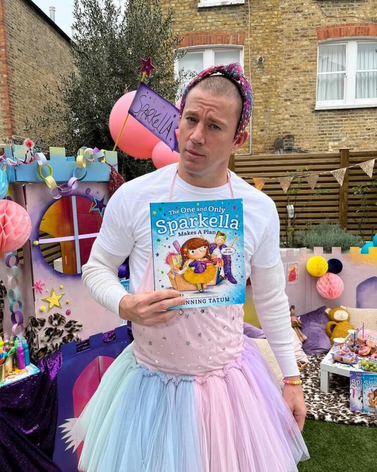 查寧塔圖這反差萌！大銀幕的性感舞男為女兒創作繪本《獨一無二的亮晶晶公主》更將改編真人電影