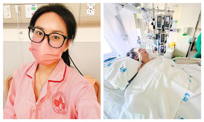 昔當驚世夫妻！洪曉蕾命危插管前夫一路陪伴　她掉淚「謝謝爸爸」