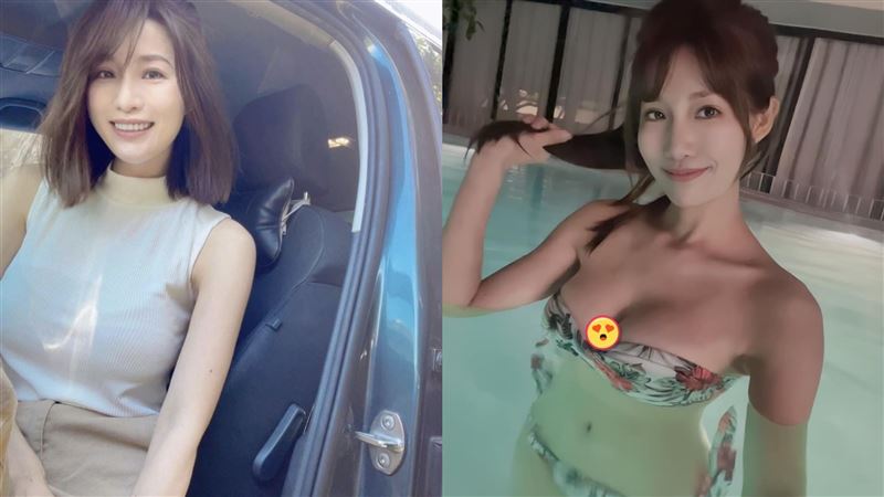 兇版王心凌「無肩帶比基尼」游泳！白嫩猛料大露餡　萬人瘋看凍未條