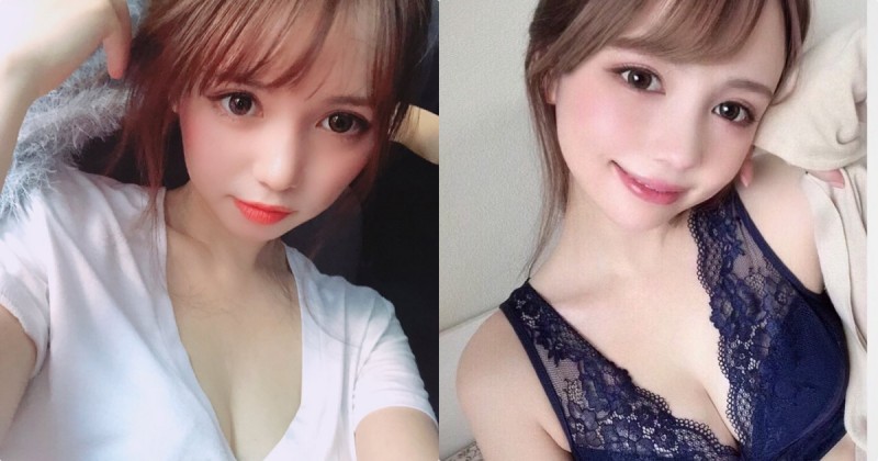 「娃娃臉櫻花妹」原來是隱乳系麻豆，穿內衣自拍「胸前深溝」好養眼！