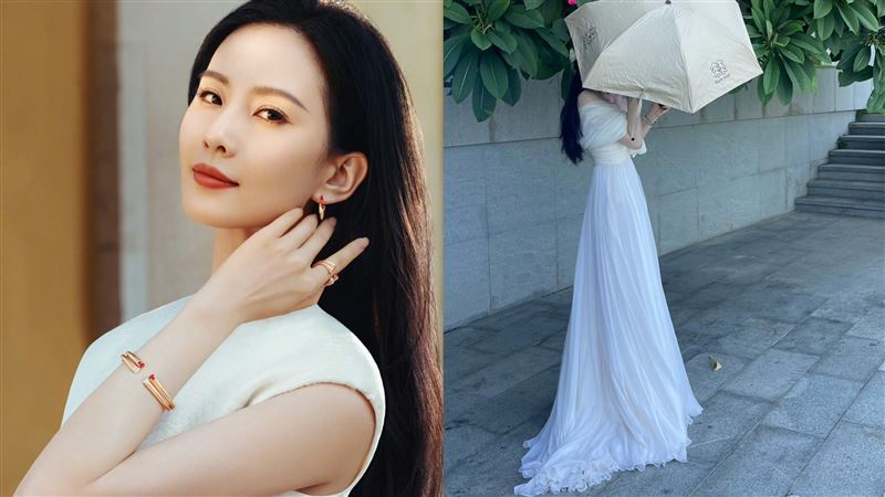 真腰瘦！劉詩詩仙女下凡不科學　吳奇隆兩手可握纖腰　網羨：太完美