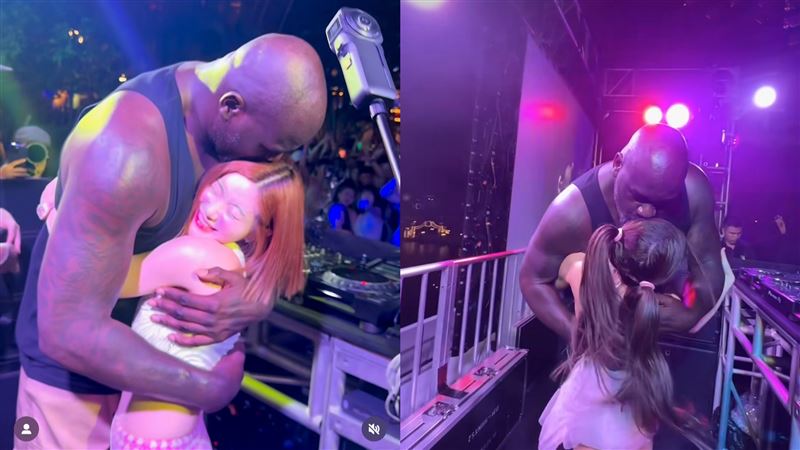 DJ Soda、藍星蕾熊抱歐尼爾！合體放歌嗨翻　狂讚俠客：對音樂很認真