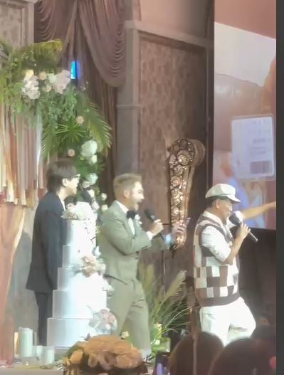 獨家/憲哥說到做到!現身KID婚宴霸氣「包百萬紅包」 超嗨畫面曝光