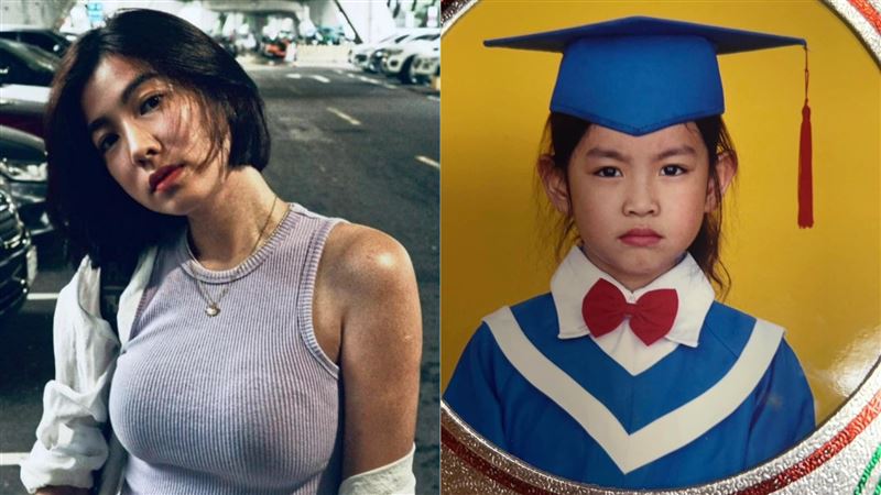米可白曬32年前幼稚園畢業照！ 超臭厭世表情　她曝「背後原因」網笑翻
