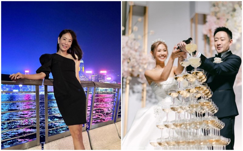 林明成三子娶水某　賈永婕賀「王子公主的幸福故事」揭婚紗來頭