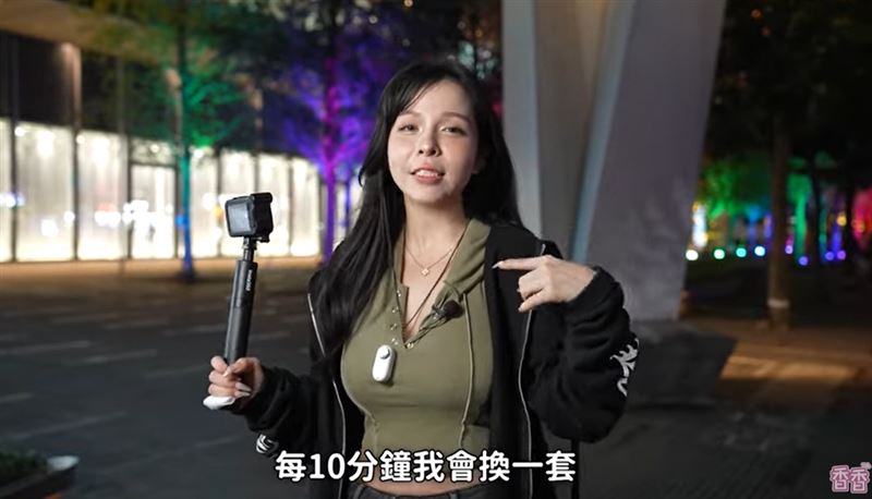 兇版李毓芬「無罩散步」！3套服裝測回頭率　驚人結果曝光