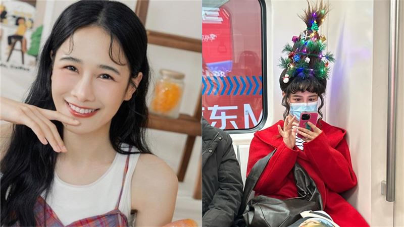 捕獲「野生千千」搭捷運？網見「移動聖誕樹頭」驚呆  她曝真相了