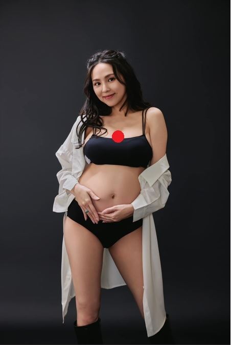 裸肚現形！熊熊懷孕7個月「超辣內衣照」曝光　網狂讚：最美孕婦