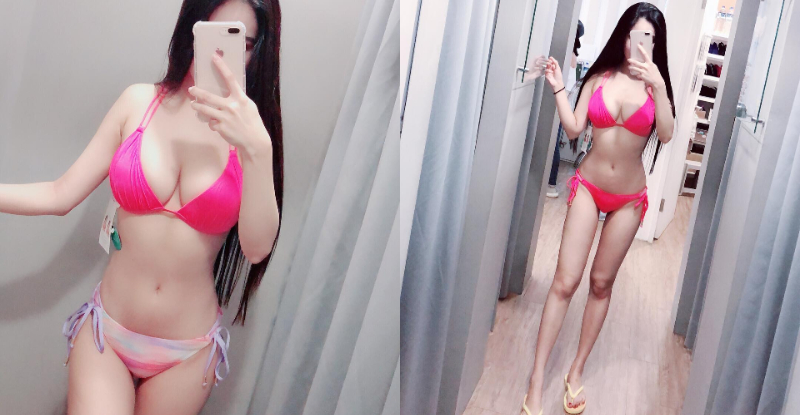 試衣間最大SIZE！「巨ru妹」把試衣間塞好塞好，桃色誘惑誰擋得了！