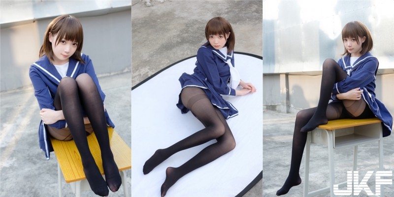 腿控看過來！美腿Coser課後一對一調教　超暴力「制服+黑絲」組合&#8230;看到就想射了