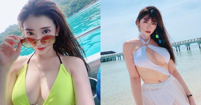 七月半真的很胸！「邢益燕」超高顏值美乳突出，「人字奶」94選美冠軍的威力！