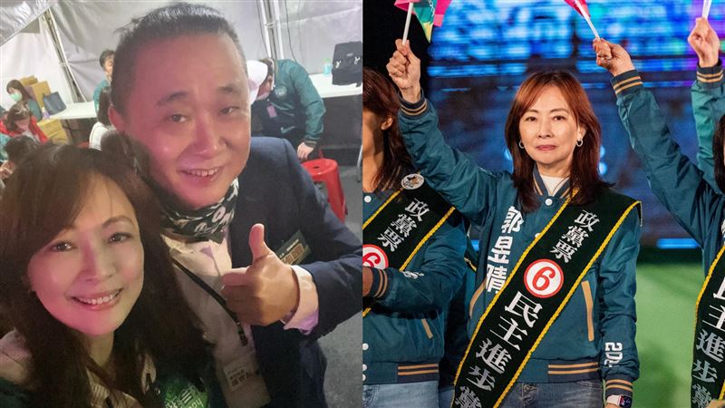 才合體柯P！邰智源驚喜現身綠營競總比讚　郭昱晴認證：「他同樣挺台」