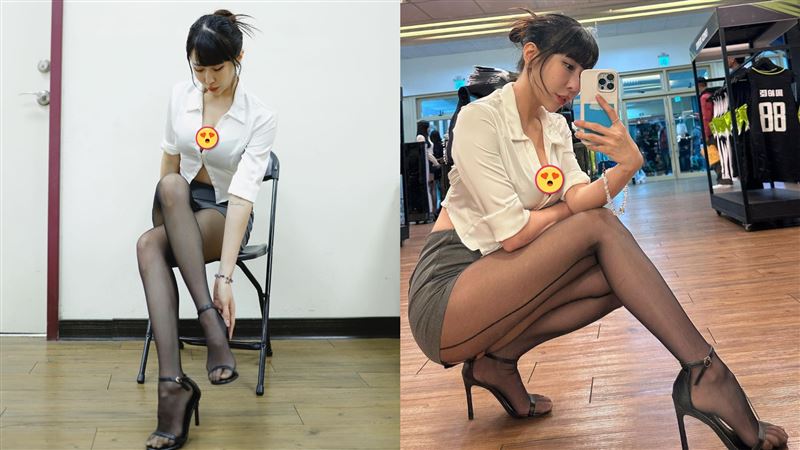 梓梓化身超辣OL！性感黑絲襪「洩腿根」超誘惑　網暴動：太香了吧