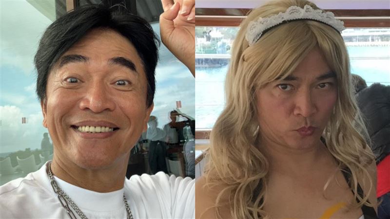吳宗憲變身金髮女僕！嘟嘴賣萌甜喊「心愛的人」　釣出愛女Sandy怒斥