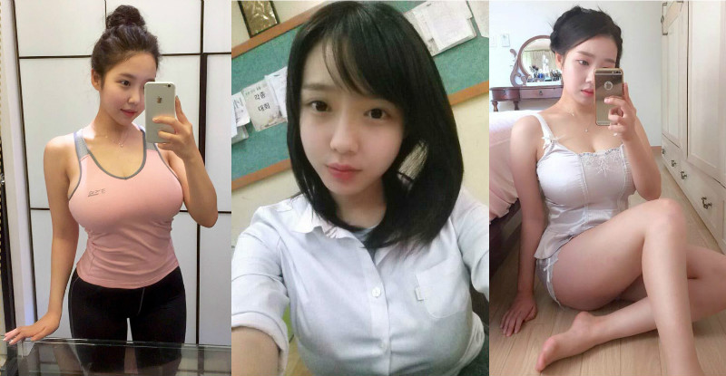 超天然！「童顏正妹」挺巨乳證明自己沒整過，白白嫩嫩der畫面超誘人