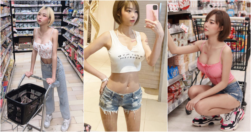 回頭率100%！「超商美豔正妹」彎腰視角太害羞啦&#8230; 超火辣「中路畫面」引人遐想！