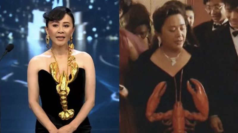 劉嘉玲龍蝦裝太讚！撞衫《與龍共舞》掀回憶殺　不是sit down please