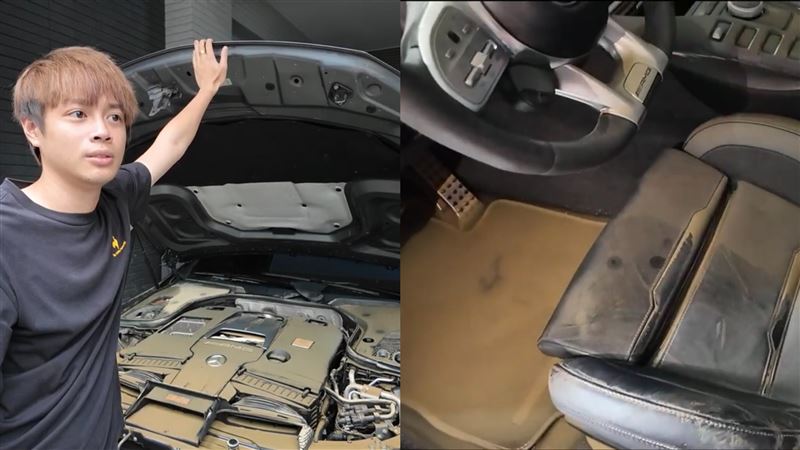 網紅儒哥500萬賓士毀了!曝泡水後「7位數損失」 崩潰:慘到不忍直視