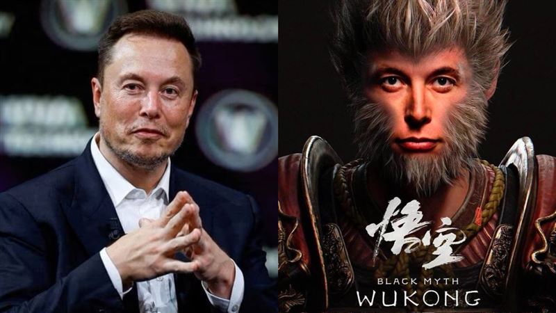 馬斯克也瘋《黑神話:悟空》PO換臉照:真眼熟 小粉紅嗨翻登熱搜