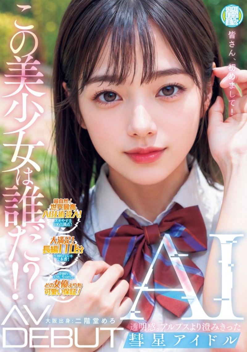 二階堂めろ(二阶堂芽露)出道作品NAIAD-001发布!从昭和到令和时代最可爱的美少女!她是片商的秘密兵器!