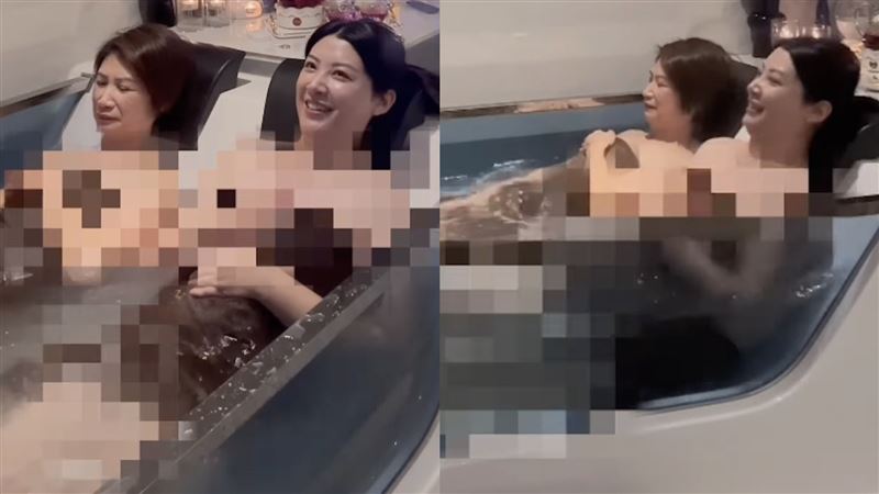 幾乎全裸!前美女主播泡浴缸做水療 浴巾包不住「火辣性感身材」