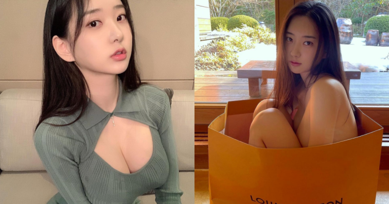 一絲不掛！火辣人妻「申才恩」裸身躲紙袋，耍壞問：誰能輕輕舉起我？