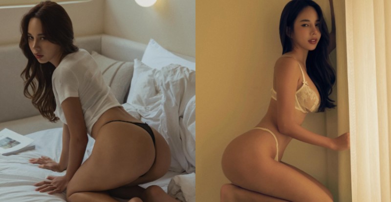 翹臀女神《李尾巴》完美身材出征泳池攝影會收服日本男兒