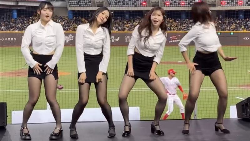 味全龍啦啦隊扮OL熱舞！遭轟「根本亂跳、窄裙上翻不雅」　賴可回應了