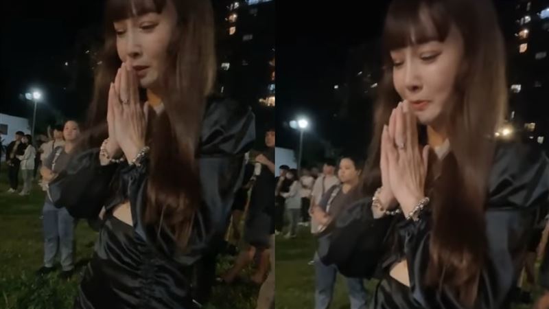 女星赴三峽車禍現場悼死者　「1舉動」引爆眾怒：真的很會作秀