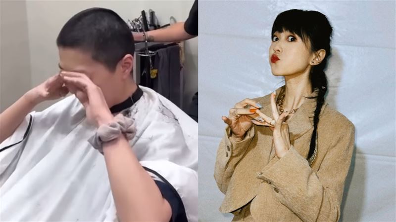才被直擊憔悴瘦弱！曹雅雯「長髮剃平頭」陪病父　最新震撼近照曝光