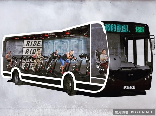 通勤族專屬！倫敦「健身巴士」讓你越塞越瘦