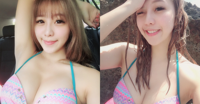 喜歡乾乾的還是濕濕的？正妹店員「爆乳賣冰」　附贈香草口味的白嫩雙球！