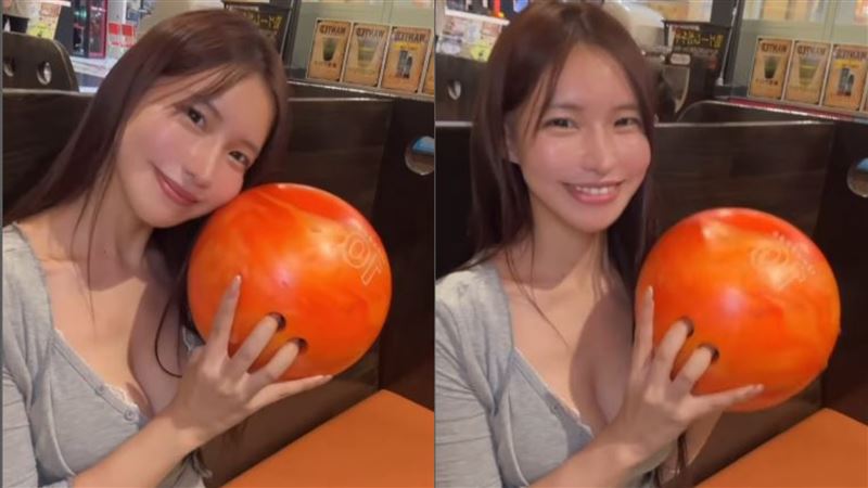 日本正妹打保齡球洗溝嬌羞落跑！一轉身「胸前狂晃」吸300萬人搶看