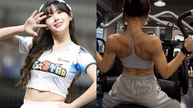 啦啦隊女神金娜妍脫了！曬健身日常「背肌炸裂」太震撼：跟臉不搭