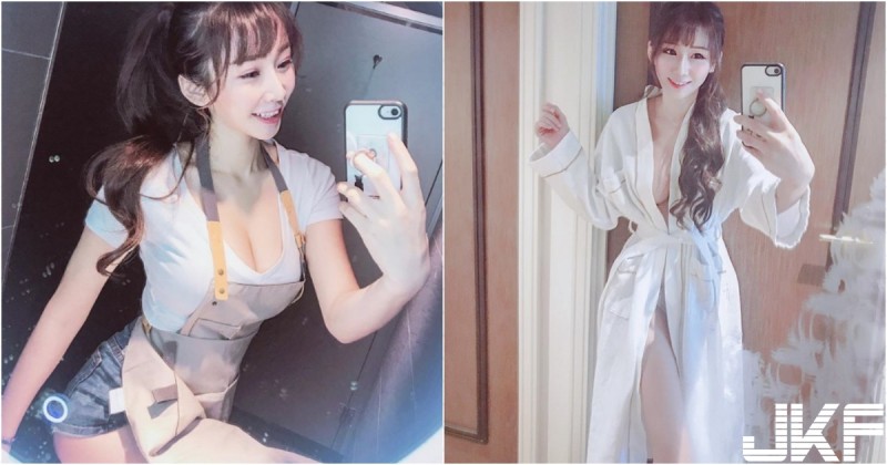 「正妹咖啡店員」爆乳自拍！浴袍開中路彈出「渾圓奶球」！這拿鐵奶香很濃郁&#8230;