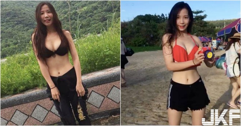 高雄妹子「爆奶溯溪」太狂！「渾圓長輩」超搶鏡！身材火辣又性感啊！