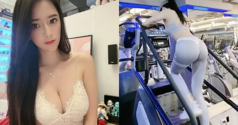 這我狂看一百遍！健身房「美腿正妹」子涵挺翹臀爬樓梯，超狂蜜桃讓網友猛重播！