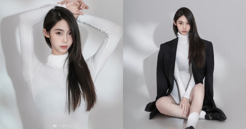 愛露辣腿的「超誘惑長腿正妹」，「下身開高衩」視角太火辣！