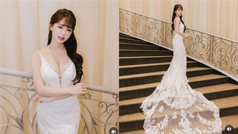 元元無預警喊：我要結婚了！「爆乳穿婚紗」場面曝　一轉身辣露美背