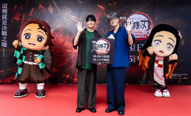 《鬼滅之刃》本尊來了！炭治郎、義勇現身信義區　千人擠爆