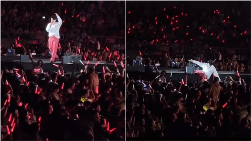 楊宗緯演唱會「摔下舞台」被救護車載走　驚悚畫面曝光