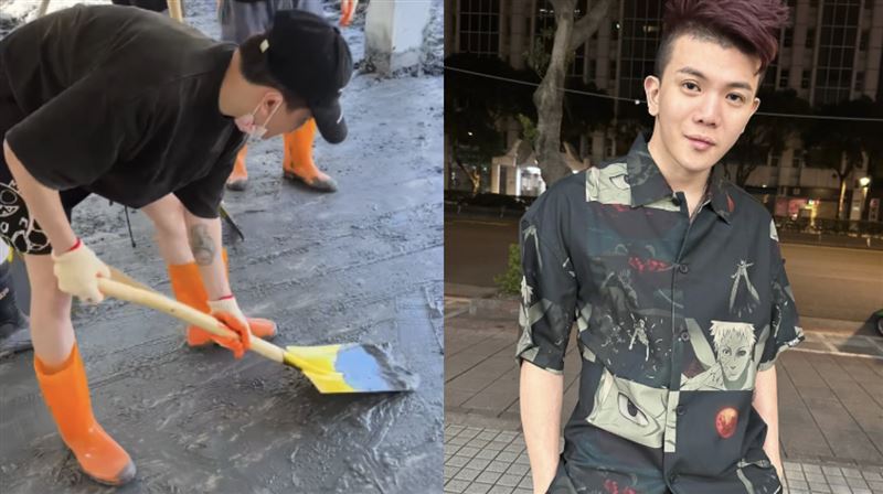 孫生花蓮救災挨酸！滿身泥濘雙腳全傷　狼狽喊話：這才是真正的我