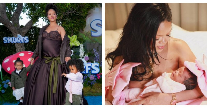 蕾哈娜升格三寶媽！曬粉紅嬰兒照　超Q名曝光全網暴動