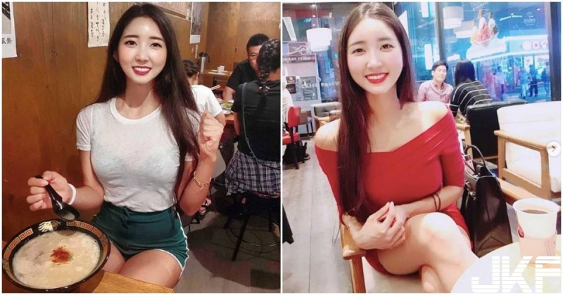 吃拉麵遇到超兇正妹，白T透出「黑色內衣」，若隱若現最受不了&#8230;