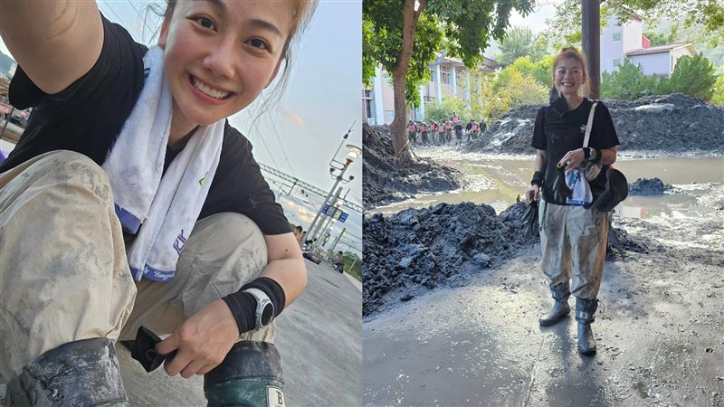 二度挺進光復災區！女星凌晨見蘇花公路「驚人一幕」哭了：你們不孤單