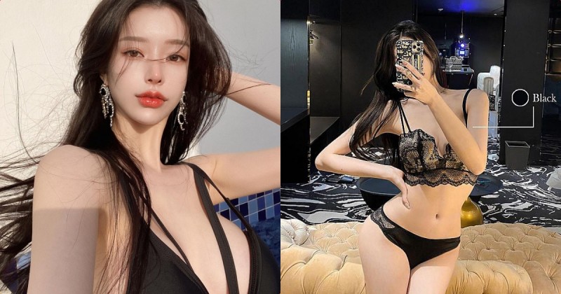 美豔老闆娘「最愛穿黑色內衣」，「爆乳曲線」充滿神秘誘惑力！