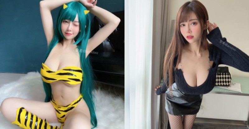安希 Anxi爆乳Cosplay「真人版拉姆」　網友：還原程度100%